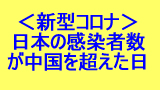 日本の感染者数が中国を超えた日